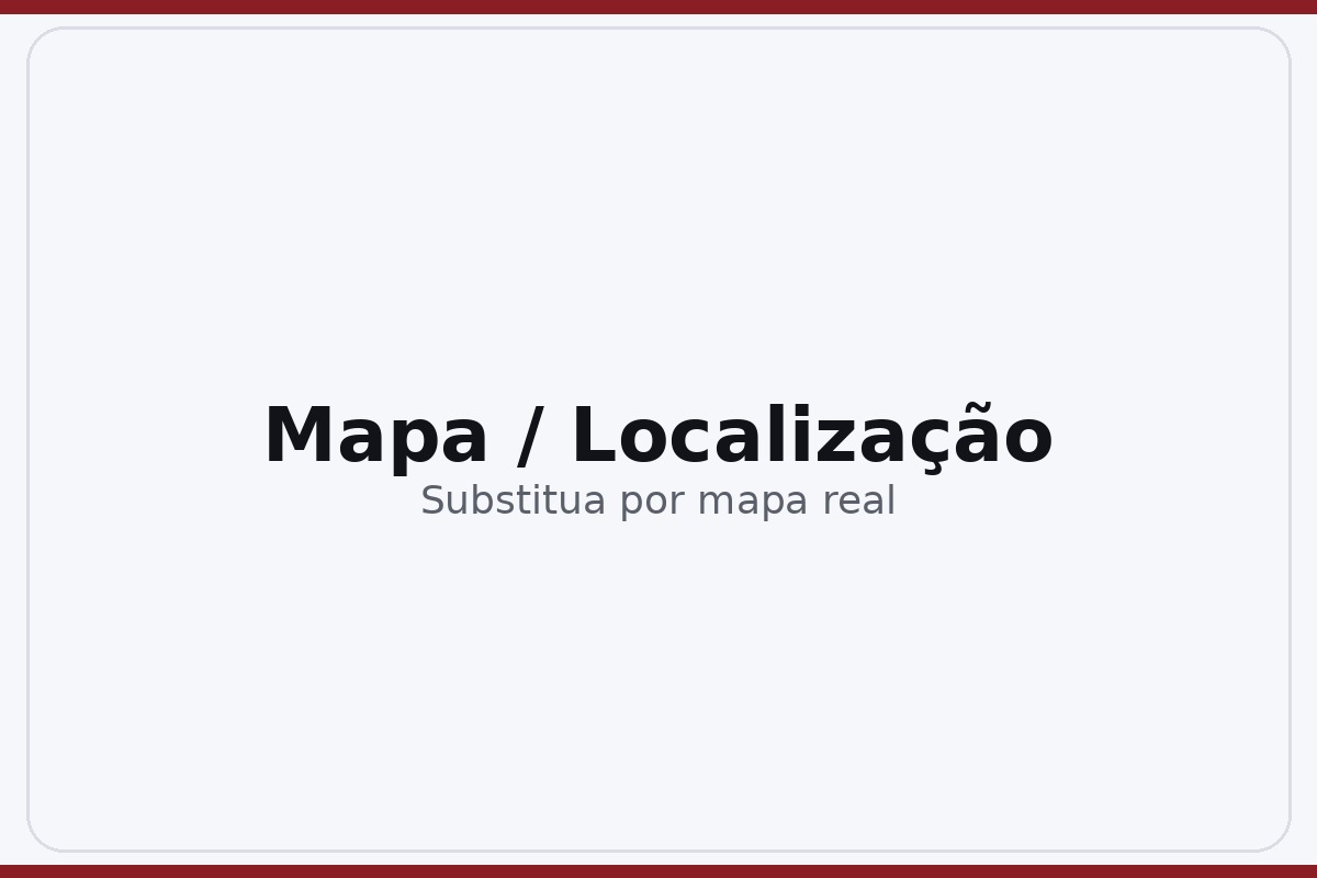 Mapa ilustrativo (substitua por mapa real ou embed do Google Maps)